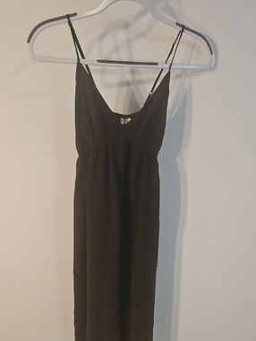 Anthropologie Eloise Brown  Spaghetti Strap Maxi Slip Sz S